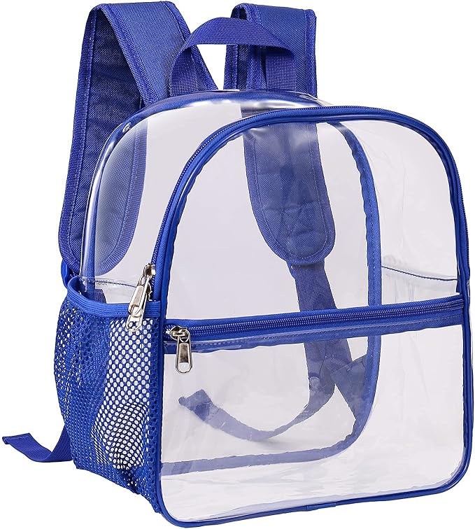 USPECLARE Clear Backpack for Stadium Approved 12×6×12, Water proof Clear Bag for Stadium Events and Concert Work Sport Event