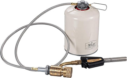 CAMPINGMOON Camping Grill Propane Gas Stove Adapter with Extend Hose(41"/105cm), Input: EN417 Lindal Valve Canister, Output: Propane Gas Stove Z29-105