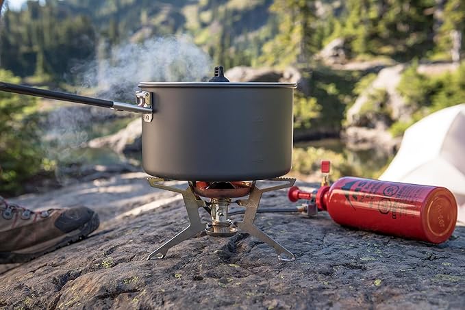 MSR WhisperLite Universal Compact Hybrid Fuel Camping and Backpacking Stove