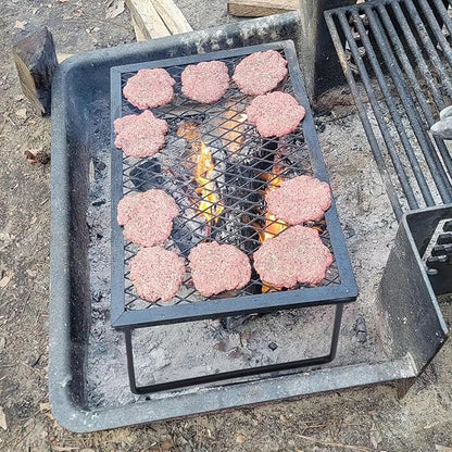 Camp Fire Cooking Racks Campfire Grate Over Fire Pit, Fireplace Cooking Grate Camp Fire Cooking Racks for Camping Cooking, Grill Grate for Fire Pit Over Fire Grill, Camping Accessories for Outside