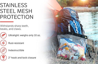 Bear Bags for Food Backpacking - Bear Sack Rodent Proof Food Storage Container - Ultralight Backpacking and Camping Food and Gear Storage Hanging Mesh Bag