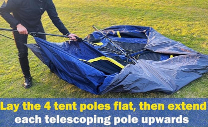 3/4 Person/6 Person Camping Tent Fast Cabin Tent with Instant Setup Tent, Weatherproof Tent Easy Quick Set Up & Pop Up in 60 Seconds with Rainfly Backpack for Family Camping,Upgraded Ventilation