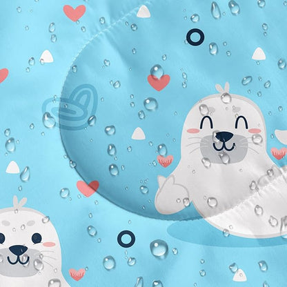Kids Sleeping Bag for Boys Girls,Cute Puppy Print-Lightweight Warm Portable Outdoor Indoor-Waterproof Cold Weather Resistant Sleeping Bag for Camping Hiking