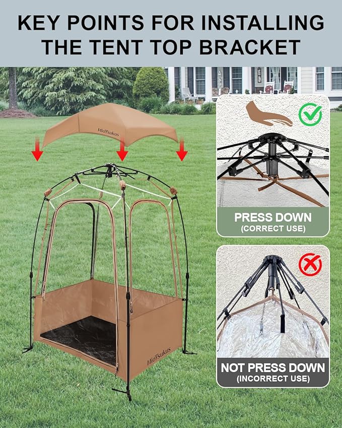 Sports Tent, Instant Weather Proof Pod, Pop Up Bubble Clear View Tent, Sports Pod with Extra Top Cover for Soccer, Football, Softball Games, and Other Outdoor Events, Baobrava, MioTsukus