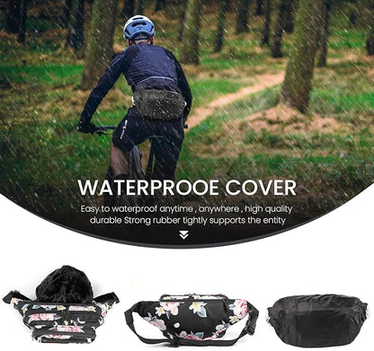 CXWMZY Fanny Packs For Women & Men Waist Pack Hip Bum Bag with Multi-Pockets Large Capacity Waterproof Casual Bum Bag for Disney Traveling Casual Cycling Running Hiking