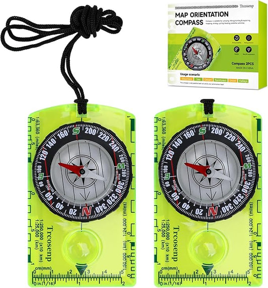 Orienteering Compass, Hiking Survival Compas, Compasses Kids for Magnetic Camping Backpacking, Compas Small Mini Stuff