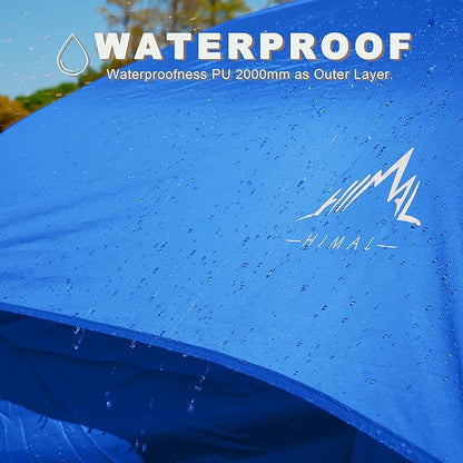 10 Person Family Tents for Camping Waterproof, Music Festival, Parties,2 Room Big Tent with 4 Large Mesh Windows, Double Layer, Easy Setup, Weather Resistant,18ft X 9ft X6.8ft