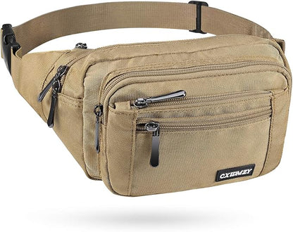 CXWMZY Fanny Packs For Women & Men Waist Pack Hip Bum Bag with Multi-Pockets Large Capacity Waterproof Casual Bum Bag for Disney Traveling Casual Cycling Running Hiking