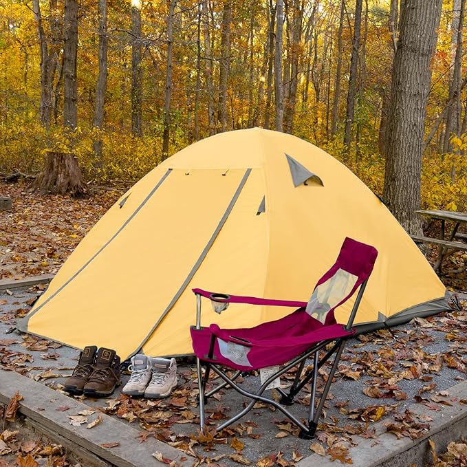 KAZOO Waterproof Backpacking Tent 2/3 Person Lightweight Camping Tents 2/3 People Hiking Tents Aluminum Frame Double Layer