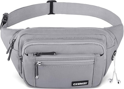 CXWMZY Fanny Packs For Women & Men Waist Pack Hip Bum Bag with Multi-Pockets Large Capacity Waterproof Casual Bum Bag for Disney Traveling Casual Cycling Running Hiking