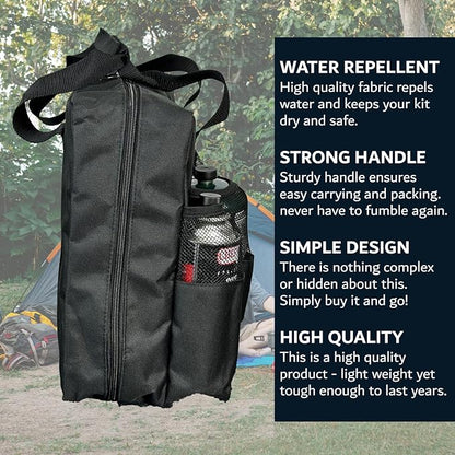 Carry Bag for Camp Stove & Butane Fuel, Travel Camping Bag for Butane Fuel Canister, Portable Butane Camping Stoves, Dual Fuel Stove, Outdoor Camping Essentials for Travel, Picnic by Chef Master 90080