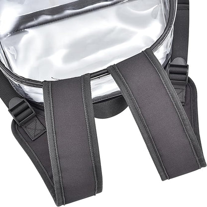 USPECLARE Clear Backpack for Stadium Approved 12×6×12, Water proof Clear Bag for Stadium Events and Concert Work Sport Event