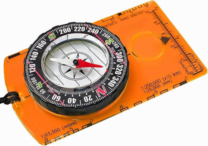 Pack of 2 Orienteering Compass Hiking-Compasses boy Scout Kids- Magnetic Gear Set Navigation map- Brujulas orientacion-Backpacking Camping Hunting Survival.