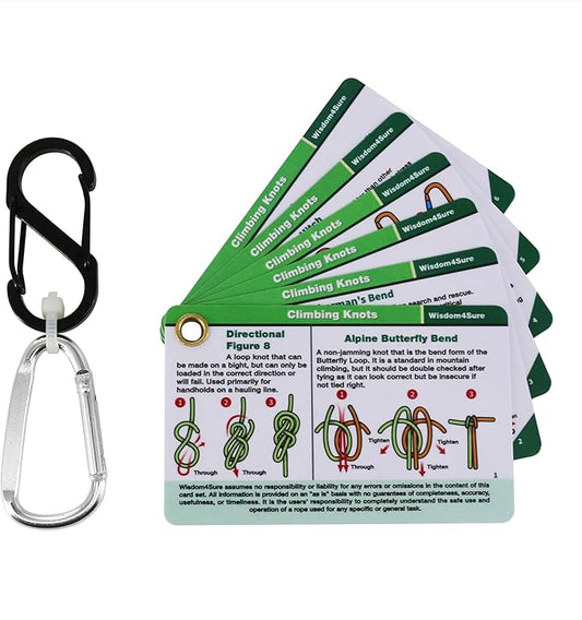Harrison Howard Wisdom4Sure Comprehensive Knot Card Collection Horse, Outdoor, and Climbing Knots Card Set Waterproof Knot Tying Cards Ultimate Knot Guides