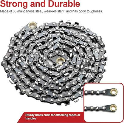 High Limb Rope Saw, 55 Inch Rope Saw for Tree Limb, 70 Sharp Teeth on Both Sides Rope Saw Tree Saw High Limb Rope Saw Limb Saw, Tree Limb Cutter, Hand Saws for Tree Trimming