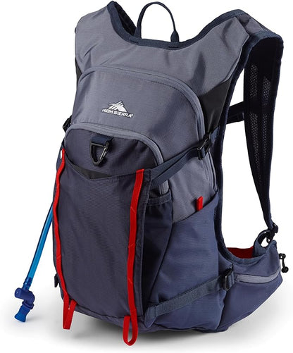 High Sierra Hydrahike 2.0 Hydration Backpack with 2L Water Bladder for Running, Hiking, Camping, or Cycling
