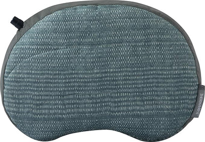 Therm-a-Rest Air Head Inflatable Travel Pillow for Camping and Travel, Blue Woven, Regular - 11 x 15.5