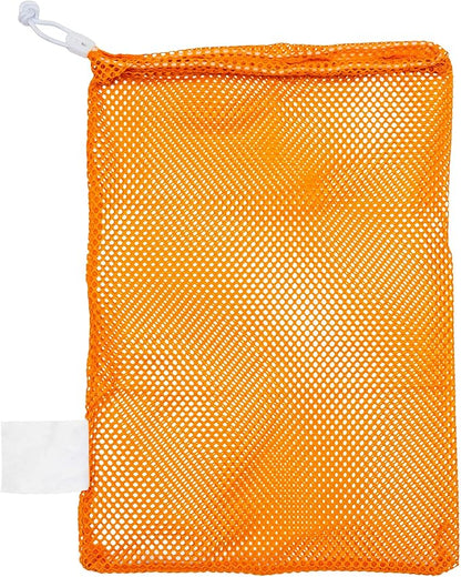 Champion Sports Mesh Equipment Bag – Heavy-Duty Nylon Drawstring Bag with Lock & ID Tag, Breathable Storage Sack for Balls, Swim Gear, Laundry & Toys, Multiple Sizes & Colors