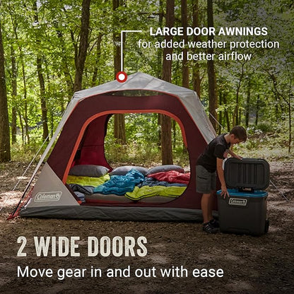 Coleman Skylodge Instant Camping Tent, BlackBerry