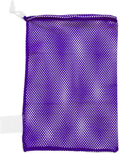 Champion Sports Mesh Equipment Bag – Heavy-Duty Nylon Drawstring Bag with Lock & ID Tag, Breathable Storage Sack for Balls, Swim Gear, Laundry & Toys, Multiple Sizes & Colors
