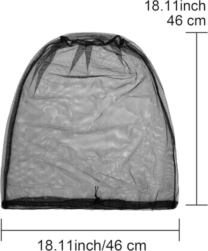 HESTYA 4 Pack Mosquito Net Face Mesh Net Protecting Net for Outdoor Hiking Camping Climbing Mosquito Fly Insects Preventing