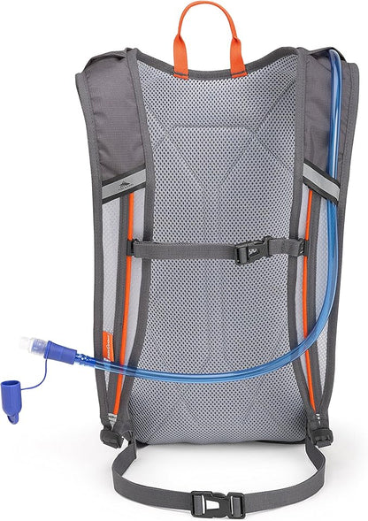 High Sierra HydraHike Hydration Backpack, Lightweight Running Backpack, Cycling, Hiking, for Men, Women & Kids, Mercury/Redline, 8L