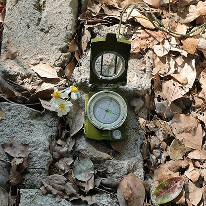 Posinly Multifunctional Military Compass with Inclinometer, Sighting, Optic, Resistant & Waterproof Compass, Essential for Hiking, Camping, Scouting