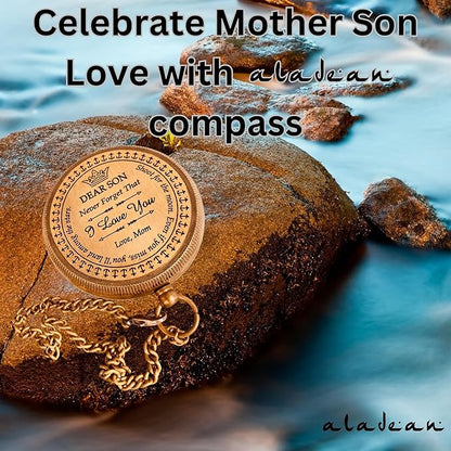 Inspiration Gift for Men Women Engraved Compass - Go Confidently - Thoreau Quote, You're Awesome Employee, Coworker Meaningful Gift for him her
