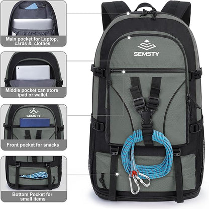 Hiking Backpack, 30L/40L/50L Expandable Hiking Backpack for Men and Women, Travel Backpack Flight Approved