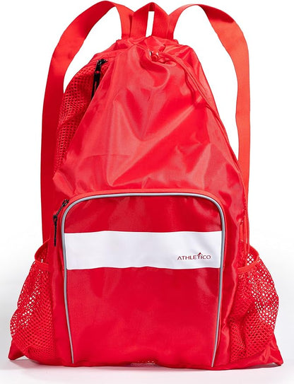 Athletico Mesh Swim Bag - Mesh Pool Bag With Wet & Dry Compartments for Swimming, the Beach, Camping and More