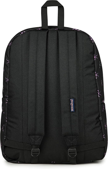 JanSport SuperBreak One Backpack - Durable, Lightweight Bookbag with 1 Main Compartment, Front Utility Pocket with Built-in Organizer - Premium Backpack, Bad Bows