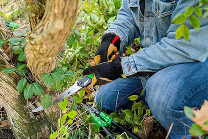 Hooyman MegaBite Handsaw and Hunter’s Combo Bone Saw with Heavy Duty Construction, High Carbon Steel Blade, Impulse Hardened Teeth, and Ergonomic Over-Molded Handle for Camping, Hunting, and Outdoors