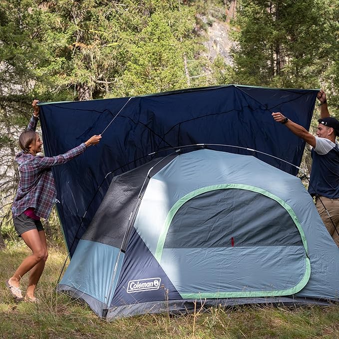 Coleman Skydome Tent with 5 Minute Setup,Weatherproof Tent with Rainfly & Carry Bag, 20% More Headroom Than Traditional Canopies