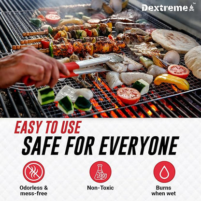 Quick Instant Fire Starter 100Pcs - Waterproof All-Purpose Indoor & Outdoor Firestarter, for Charcoal Starter, Campfire, Fireplace, BBQ, Survival and Wood Stove - Odorless and Non-Toxic