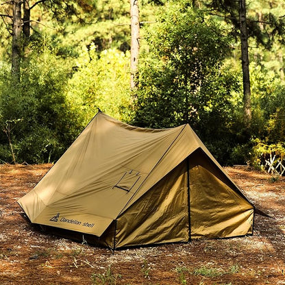 Hot Tent with Stove Jack – 4 Season Waterproof & Windproof Shelter for 1–4 People, Lightweight for Camping, Hiking, Hunting & Fishing