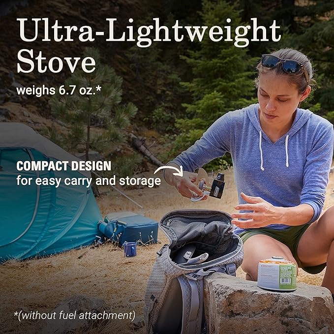 Coleman Classic 1-Burner Backpacking Stove, Portable Lightweight Camp Stove with Adjustable Burner & Pressure Control, 10,000 BTUs of Power for Camping, Backpacking, Tailgating, & More