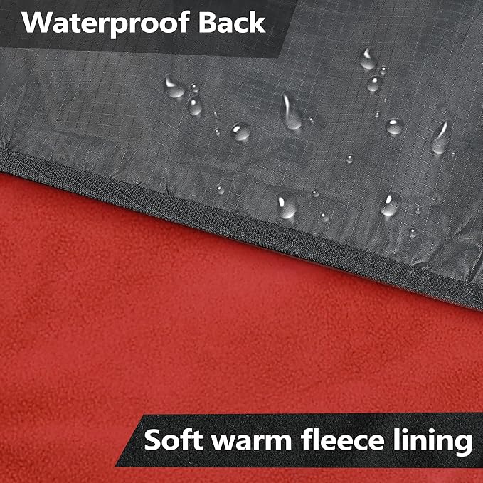 Catalonia Waterproof Blanket for Outdoor, Hooded Blanket Poncho, Windproof, Warm for Stadium,Sporting Events, Camping