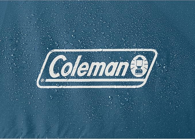 Coleman 4-Person Dark Room Skydome Camping Tent, Blue